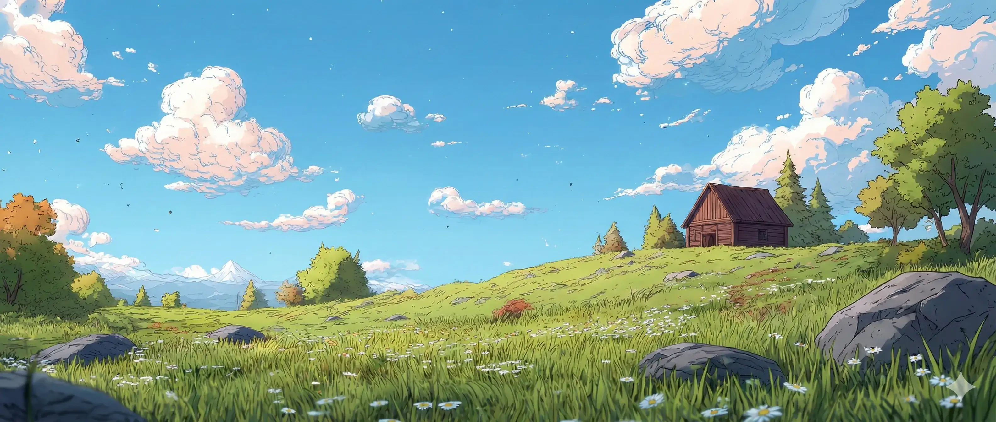 Bannière paysage de voyage